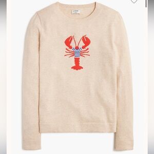 J. Crew Teddie Lobster Crewneck Sweater